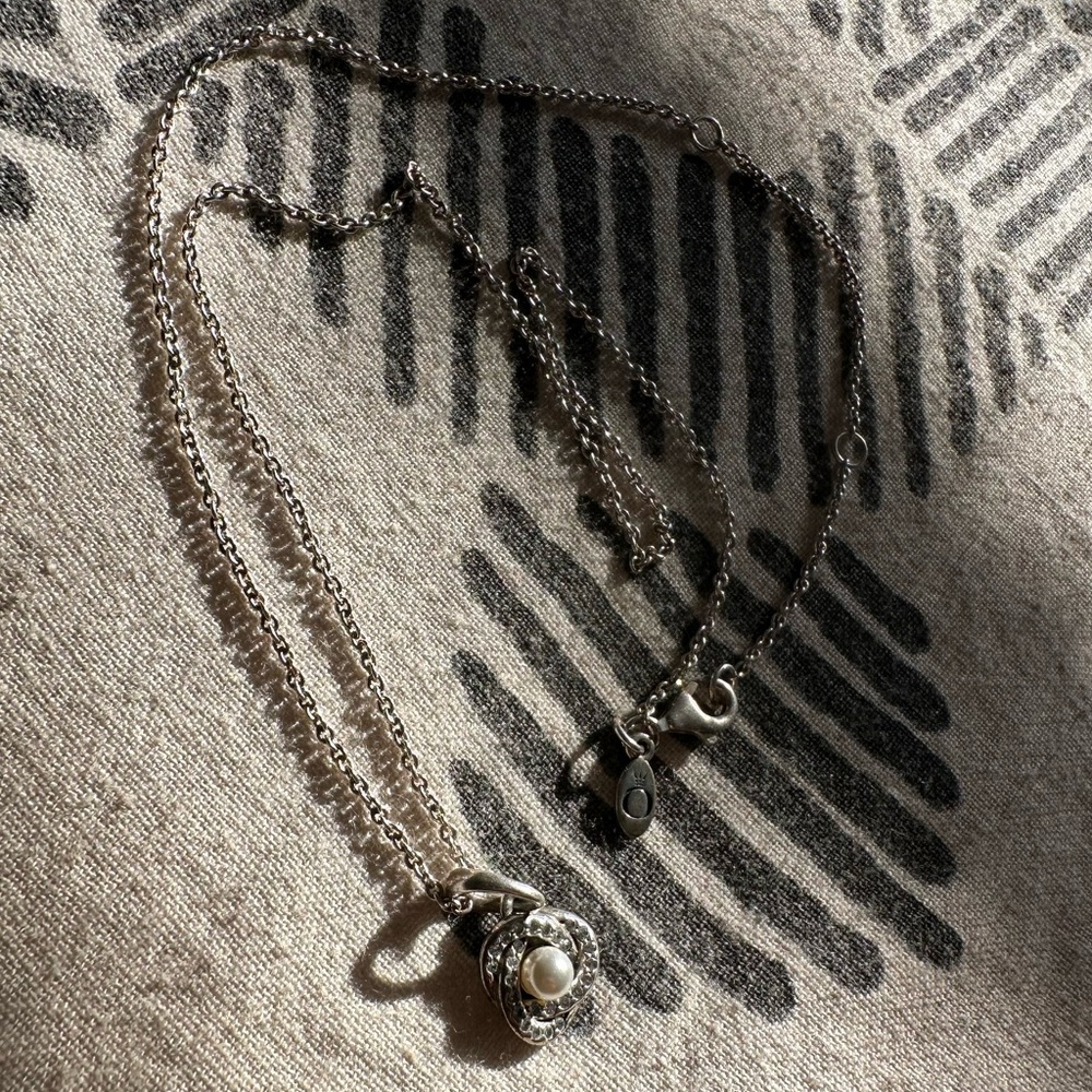 Retired Pandora Pearl Necklace